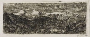 Paysage de montagne - Odilon Redon