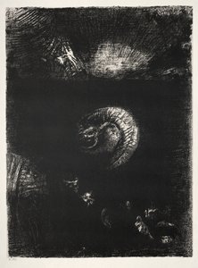 La Tentation de Saint Antoine Première Série : Et toutes sortes de créatures effrayantes surgissent, 1888 - Odilon Redon