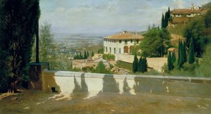 Villa Médicis à Fiesole - Odoardo Borrani