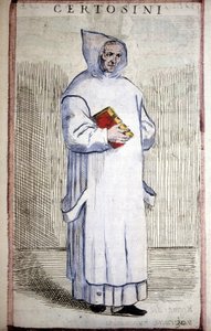 Ordre religieux : Chartreux. Gravure du 16ème siècle.