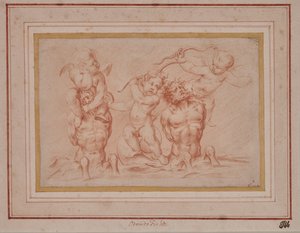 Tritons et Putti - Odoardo Fialetti