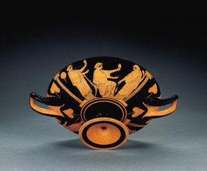 Kylix attique à figures rouges, vers 470 av. J.-C. - Oedipus Painter (attr. to)