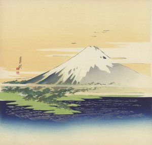 Fuji depuis la plage de Mio, 1900-10