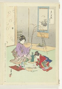 Comparaisons entre beautés et fleurs (Bijin hana kurabe)
