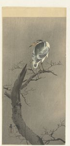 Héron sur une branche - Ohara Koson