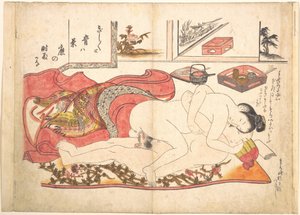 Scène dans une chambre - Okumura Masanobu
