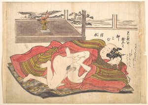 Scène de chambre à coucher - Okumura Masanobu