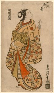 Courtisane comparée au sage chinois Zhang Guolao (japonais : Chokaro)