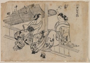 Crépuscule à Nakanocho - Okumura Masanobu