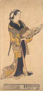 Femme avec des jouets pour le festival des garçons, vers 1730