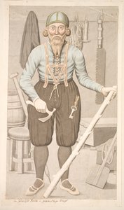 Un paysan islandais en costume ancien - Olavius