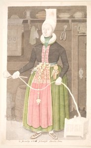Une paysanne islandaise bien habillée - Olavius