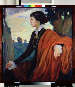 Portrait de la poétesse russe Anna Akhmatova (1889-1966)