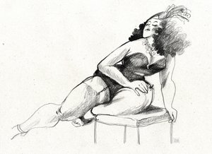 Glamour pin-up aux formes généreuses