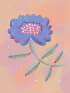 Fleur fantastique lumineuse - Olga Skomorokhova