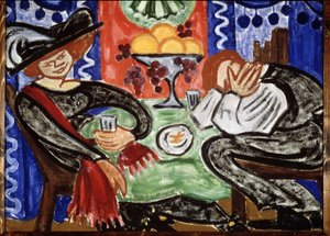 À un café
