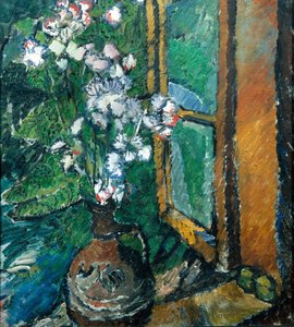 Cruche avec des fleurs