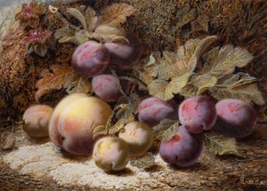 Nature morte avec pêche et prunes, 1916