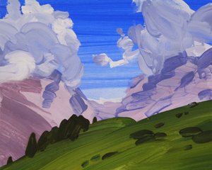 Loèche-les-Bains 24, 2012 (acrylique sur toile) - Olivier Morel