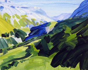 Loèche-les-Bains 34, 2017 (acrylique sur toile)