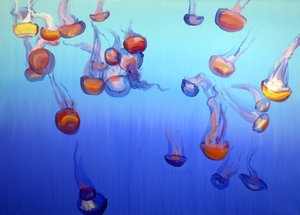 Méduses 4, 2012 (acrylique sur toile)