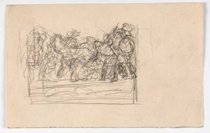 Étude de composition avec de nombreuses figures - Oluf Hartmann