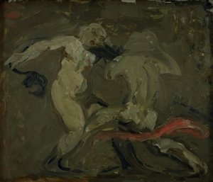 Deux sorcières se battant - Oluf Hartmann