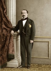 Portrait de Napoléon III par Olympe Aguado de las Marismas (1827-1894) - coloration ultérieure