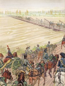 Napoléon traversant le Rhin, 1er octobre 1805