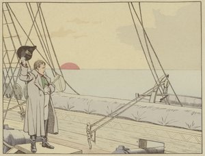 Napoléon à bord du HMS Bellerophon après s