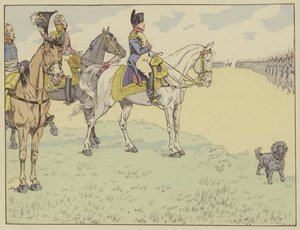 Napoléon passant en revue l