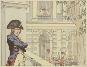 Napoléon voit le roi Louis XVI pour la deuxième fois, le 20 juin 1792 - Onfray de Breville Job