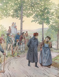 Napoléon parlant à une vieille dame