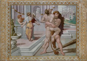 Hercule combattant Antée (détail)