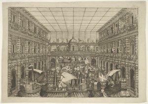 Naumachie dans la cour du Palazzo Pitti - Orazio Scarabelli