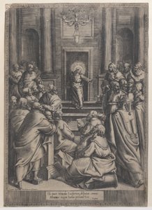 Le Christ disputant dans le temple, 1568-77 - Orazio de Sanctis