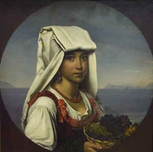 Jeune fille napolitaine avec des fruits, 1831