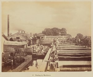 Battage par machine