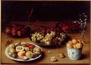 Nature morte de fruits et verre - Osias the Elder Beert