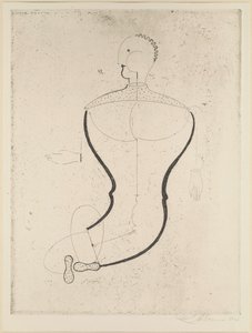 Figure abstraite à gauche - Oskar Schlemmer