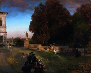 Dans le parc de la Villa Borghese