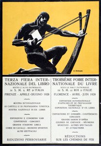 Affiche publicitaire pour la Foire du livre à Florence, avril-juin 1928 - Oswaldo (after) Tofani