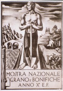 Affiche de propagande fasciste pour la campagne d