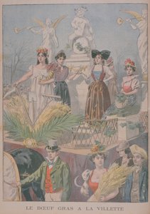 Festivités du Bœuf Gras, Villette, Paris, 1900