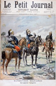 Manœuvres militaires françaises : utilisation de pigeons voyageurs pour communiquer - Oswaldo Tofani