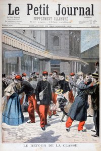 Soldats français rentrant chez eux, France, 1897 - Oswaldo Tofani