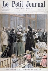 Madame Faure à la crèche Fourcade, France, 1896