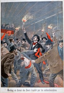 Réunion en faveur des Boers perturbée par les anti-nationalistes, 1900