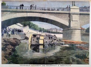 Terrible accident de tramway, Besançon, France, 1899 - Oswaldo Tofani