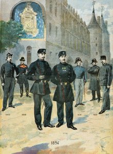 Les différents costumes de la police française - Oswaldo Tofani